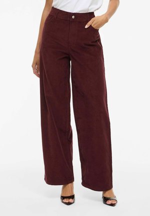 VIGUNA  - Wide leg - plum wine