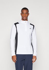 J.LINDEBERG Sports LUKAS QUARTER MID LAYER - Majica z dolgimi rokavi - white