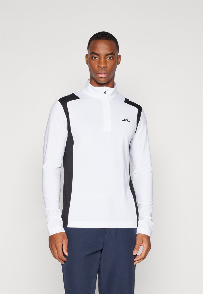 J.LINDEBERG Sports LUKAS QUARTER MID LAYER - Majica z dolgimi rokavi - white