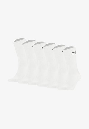 Puma UNISEX - 6ER PACK - CREW LIGHTWEIGTH UNI - Socken - weiß