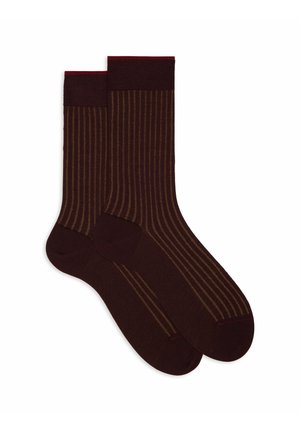 Gallo SHORT PLATED  - Socks - bordo curry