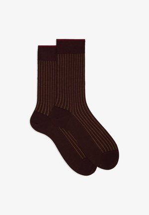 Gallo SHORT PLATED - Socks - bordo curry