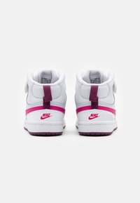 Nike Sportswear COURT BOROUGH MID 2 UNISEX - Sapatilhas de cano alto - pure platinum/pink prime/white/sangria