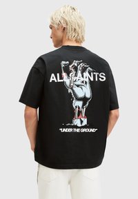 AllSaints Printtipaita - black