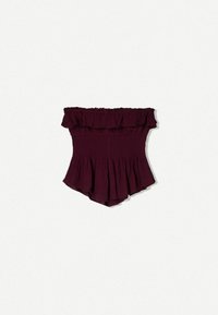 Blouse - mottled dark brown