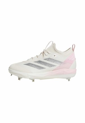 INSTINCT+ 2.0 CLEATS - Nogometne kopačke za mekanu podlogu - chalk white/silver metallic/clear pink