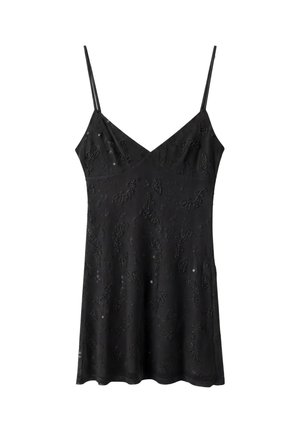 Stradivarius, RHINESTONE SHORT DRESS - Cocktail dress / Party dress - black