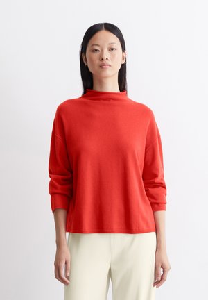 Marc O'Polo AUS SOFTEM -MIX - Strickpullover - poppy red
