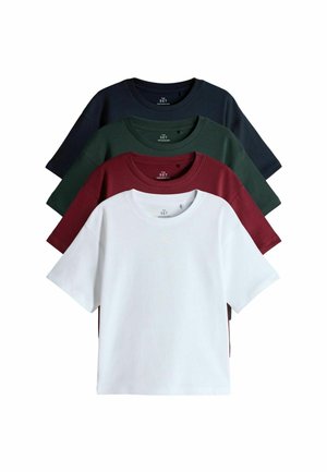 REGULAR FIT - 4 PACK SHORT SLEEVE - Jednoduché tričko - red blue