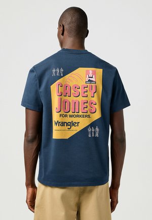 Print T-shirt - blue