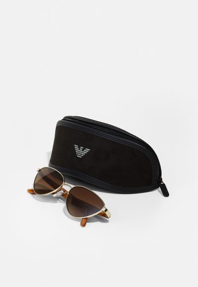 Emporio Armani Lunettes de soleil - shiny pale gold-coloured/brown
