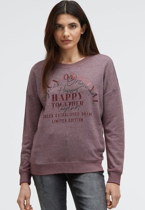MIT GLITTER ARTWORK - Sweatshirt - night plum