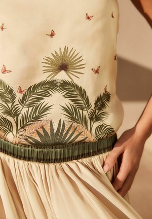 BANDEAU MUTED TROPICAL  - Blusa - beige