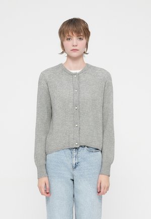 JDY JDYLUMI LIFE BUTTON - Kardigán - medium grey melange