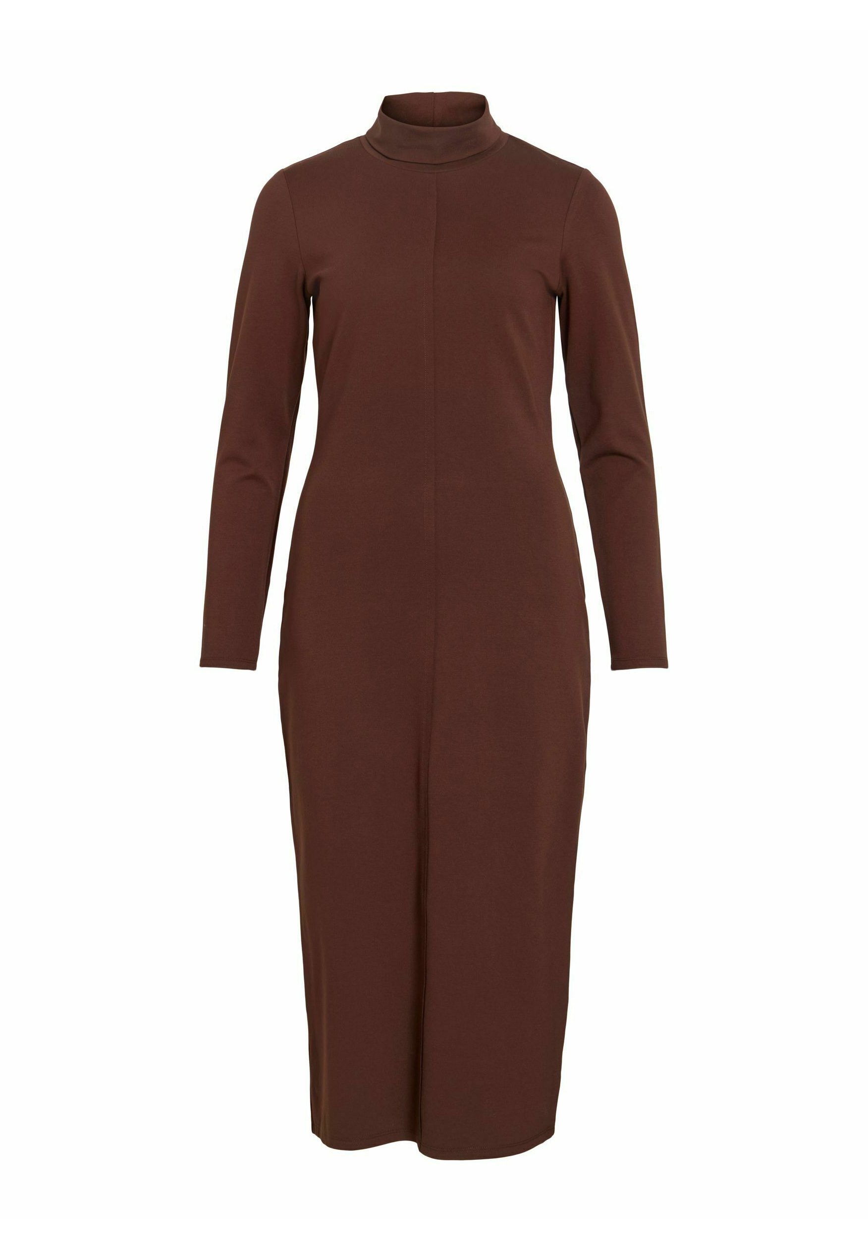 VILA Midi VIEDITH Long sleeved - Shift dress - chocolate brown