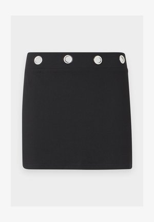 Noisy May, NMDESTINY SHORT EYLET SKIRT - Minijupe - black