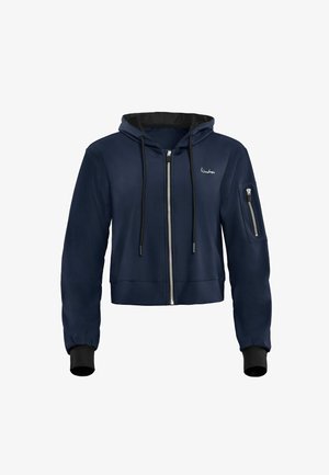 Majica s kapuljačom i patentnim zatvaračem - anthracite