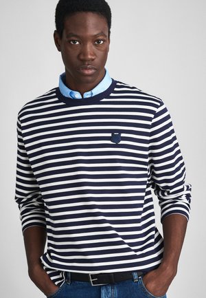 FOX HEAD LONG SLEEVE  - Bluză cu mânecă lungă - navy/white