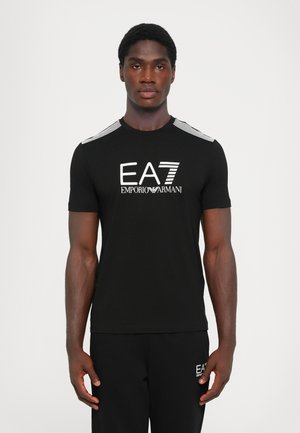 TRAIN LINES TEE - T-shirt imprimé - black beauty
