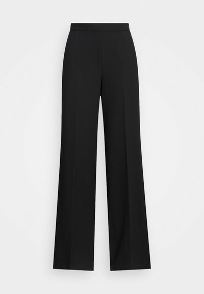 Polo Ralph Lauren WOOL CREPE WIDE-LEG TROUSER - Calças - black
