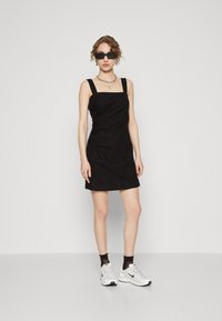 Abercrombie & Fitch RUCHED SIDE MINI  - Päevakleit - black beauty