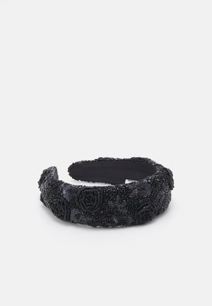 FLORIAN WIDE BEADED HAIRBRACE - Hiusasuste - black