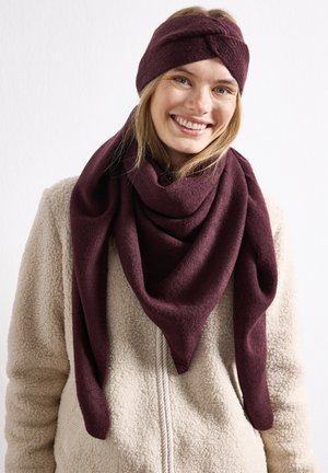 Street One, FEINSTRICK DREIECKSTUCH IN UNIFARBE - Foulard - rustic rouge mel