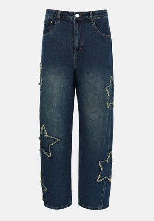 YOURTURN by Zalando, BAGGY FIT UNISEX - Торбести дънки - dark blue denim