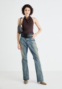 Gina Tricot SOFT TOUCH HALTERNECK TOP - Topp - java