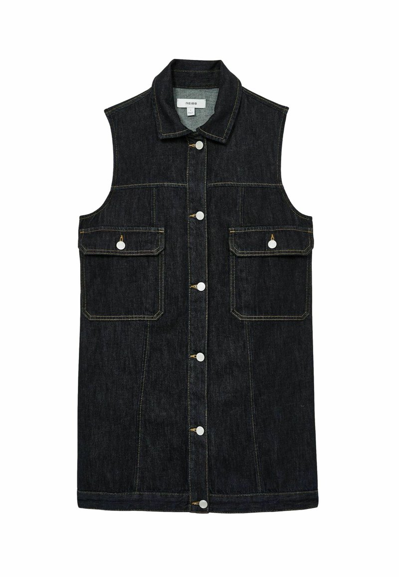 Reiss REGULAR FIT - BROOKLYN SLEEVELESS - Džinsinė suknelė - indigo