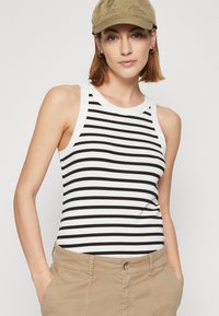 GAP HIGH NECK TANK - Felső - white/black