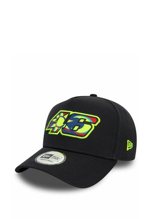 New Era AFRAME TRUCKER VESPA VR46 GRAPHIC OVERLAY - Gorra - black