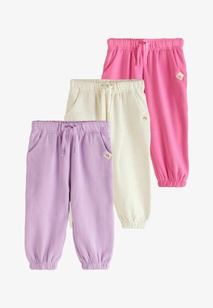 Next, 3 PACK JOGGERS - Bukser - pink lilac oatmeal