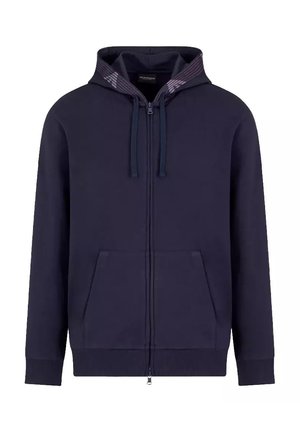Emporio Armani LINE EAGLE - Zip-up sweatshirt - blue