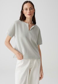 OPUS - LOOSE FIT RIB - Print T-shirt - green glow Thumbnail Image 1