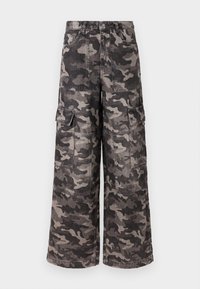 MICHAEL Michael Kors WIDE LEG CAMO - Traperice opuštenog kroja - charcoal