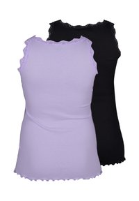 Zizzi 2-PACK WITH TRIM - Topp - lavender black
