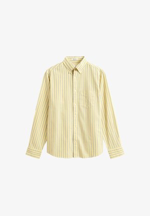 GANT, GANT STRIPED CLASSIC OXFORD SHIRT - Overhemd - mild yellow