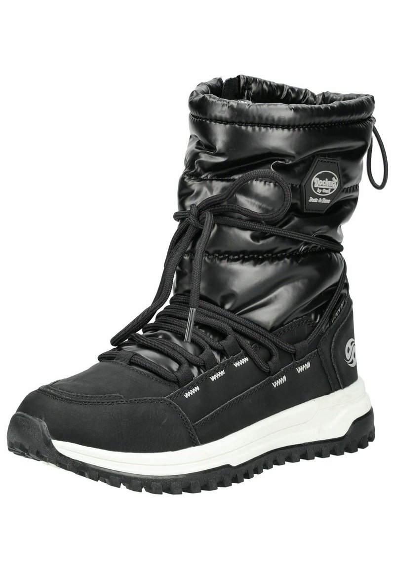 Dockers By Gerli Stivali Da Donna In Ecopelle - Con Lacci E Zip, Fodera Leggermente Calda - 2