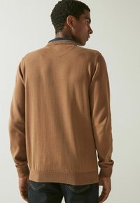 Next MOCK CREW - Jumper - tan brown texture