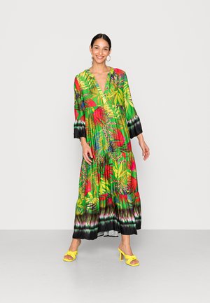 DRESS - Maxi dress - multicolour leaves