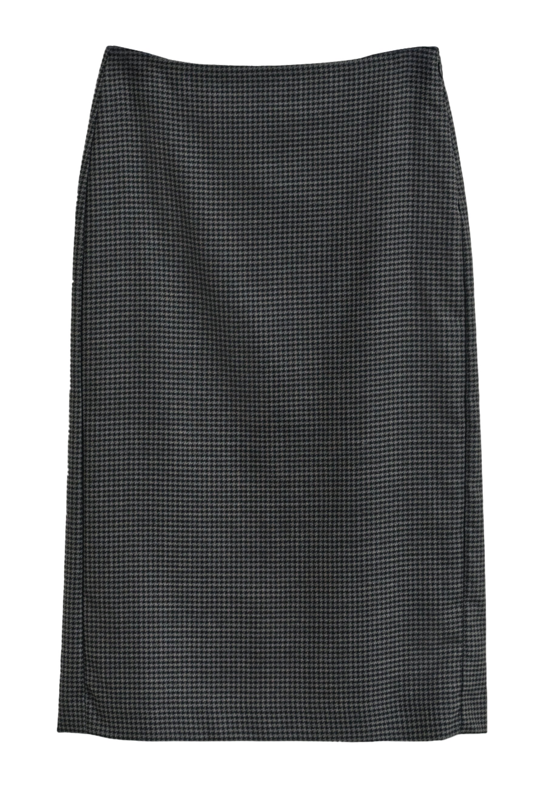 GANT CHECKED - Áčková sukně - charcoal melange
