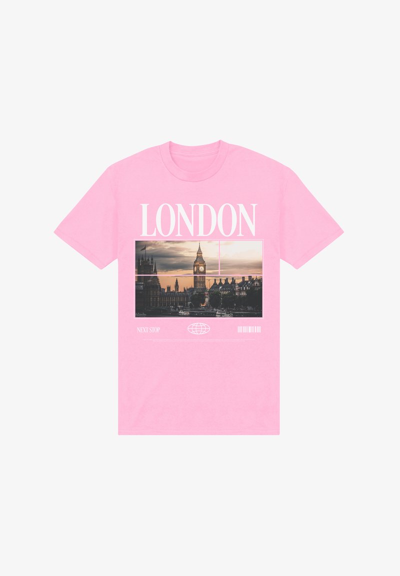 Henry Tiger NEXT STOP LONDON - Camiseta estampada - pink