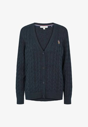 U.S. Polo Assn., UWLIBBI V-NECK - Kardigán - dark sapphire
