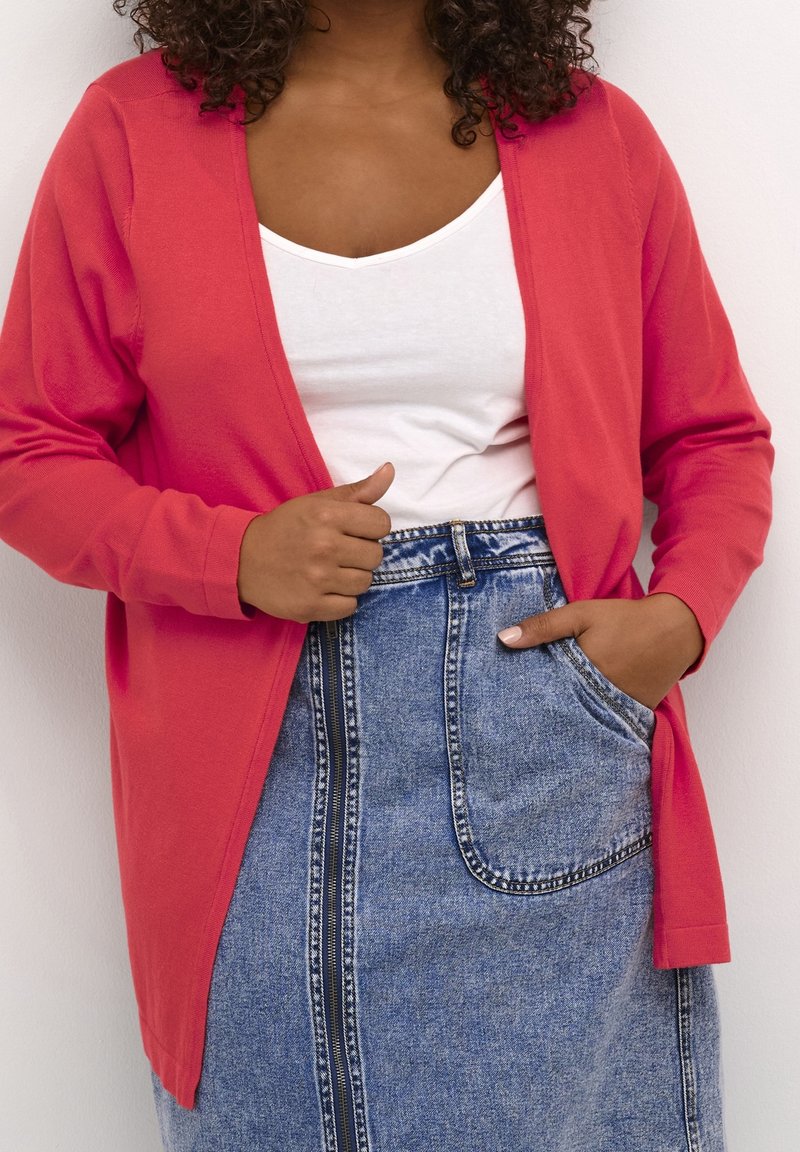 Kaffe Curve Cardigan - bordeaux