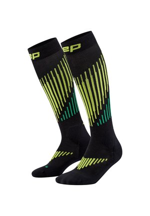 SKI COMPRESSION TOURING MERINO TALL - Knee high socks - black lime