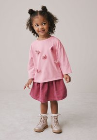Next LONG SLEEVE HEART APPLIQUÉ - Maglietta a manica lunga - pink