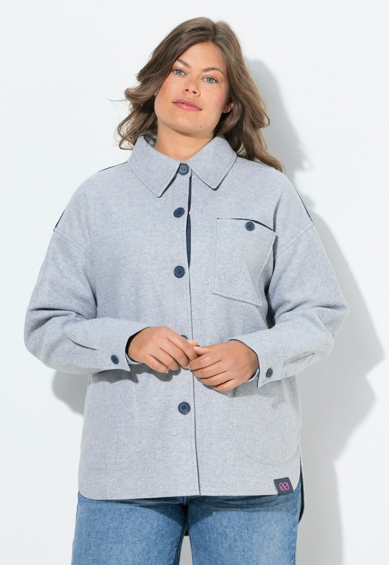 LAURASØN LANGARM - Overhemdblouse - pale mottled grey