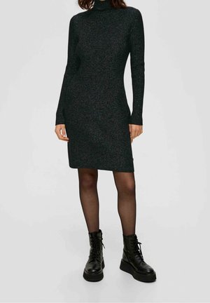 Shift dress - mottled black