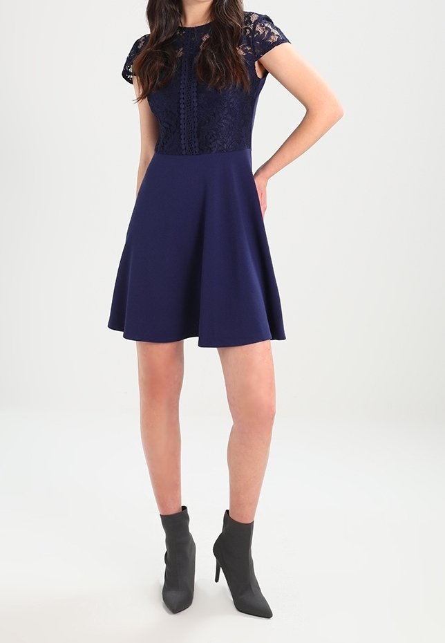 Dorothy Perkins Day dress - dark blue - (Pre-owned)